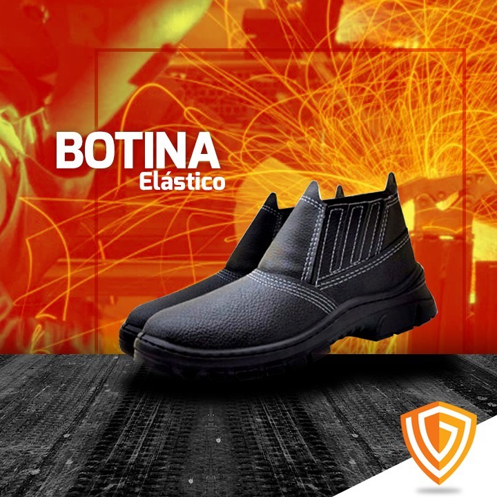 BOTINA ELÁSTICO PU MONODENSIDADE S/ BIQUEIRA - CA 17015