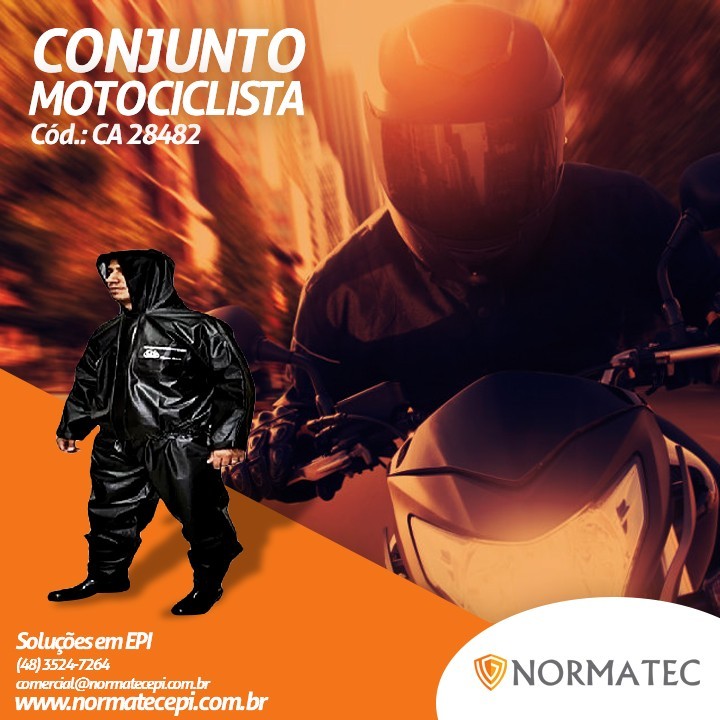 CONJUNTO MOTOCICLISTA RACE COM CAPUZ - CA 28482